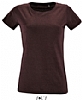 Camiseta Mujer Regent Fit Jaspeado Sols - Color Oxblood Jaspeado